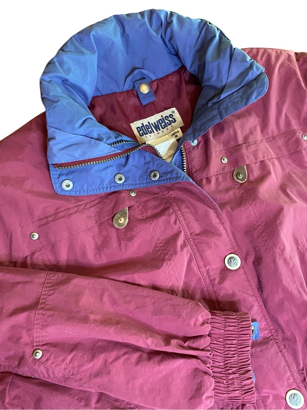Vintage Edelweiss Skiwear Jacket Women’s M 90s Travel Ski Hipster Gorpcore 80s